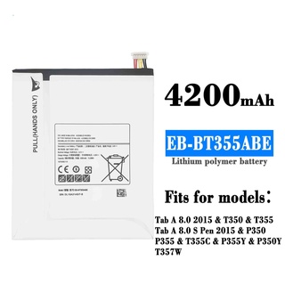 แบตเตอรี่ Samsung Tab A 8.0 2015 T355 P355 T350 T351 Battery For Samsung Tab A 8.0 2015 T355 P355 T350 T351 รับประกัน 6 เดือน