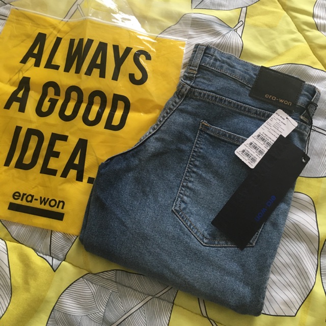 สินค้าใหม่!!! กางเกงยีนส์ erawon ขาเดฟชายสีน้ำเงิน รุ่นSilver cat เอว32 มือ1 ป้ายห้อย