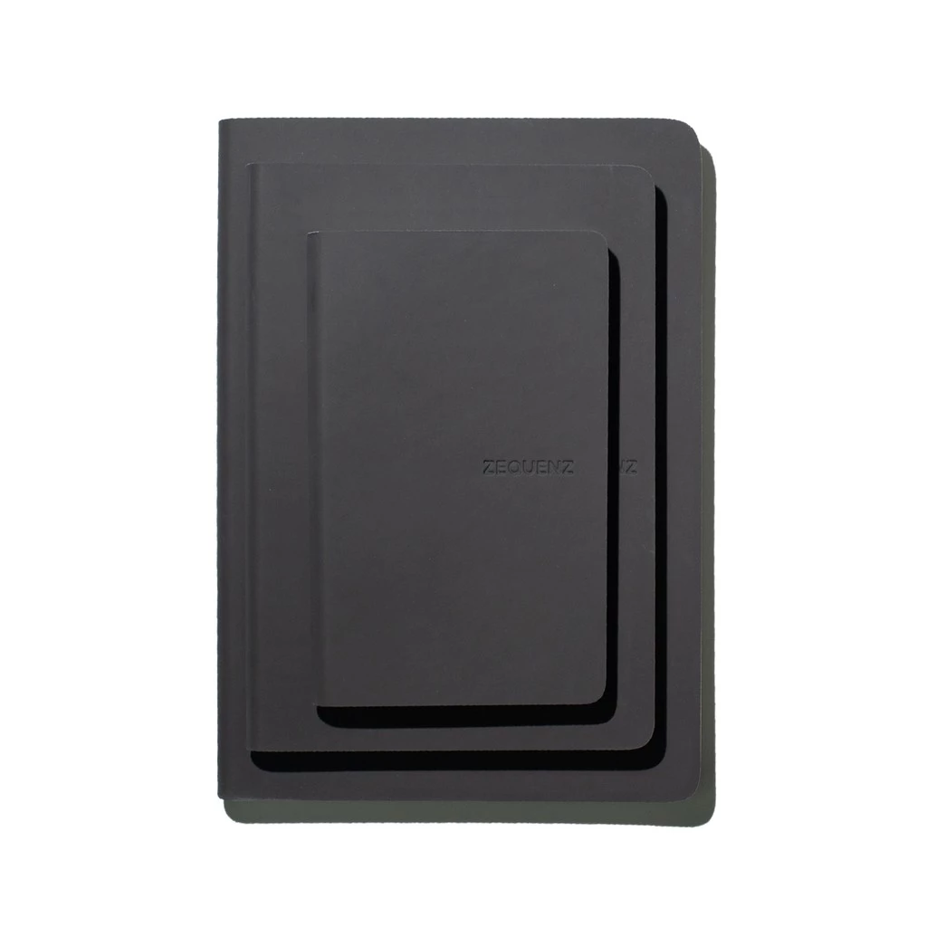 ZEQUENZ The Color Notebook Storm สมุดโน๊ตสำหรับบันทึก สีเทาเข้ม