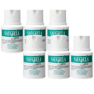 Saugella Attiva pH 3.5 ซอลเจลล่า แอ็ทติว่า 100ml (6ขวด)