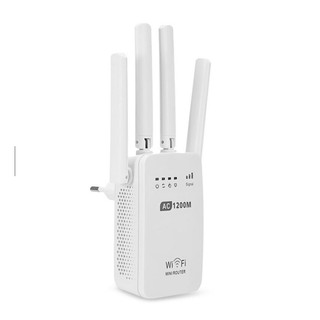 300/1200Mbps Dual-Band 2.4 / 5G 4-Antenna WIFI Range Extender WiFi Repeater Router