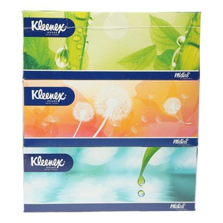 กระดาษชำระ ทิชชู่เปียก กระดาษเช็ดหน้า KLEENEX NATURAL แพ็ค 3 อุปกรณ์ทำความสะอาด ของใช้ภายในบ้าน FACIAL TISSUE KLEENEX NA