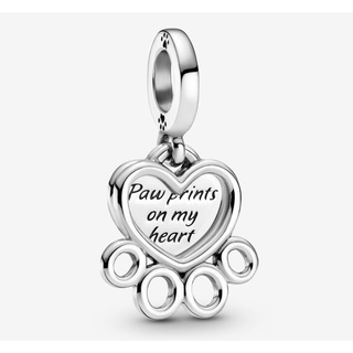 [พร้อมส่ง สินค้าแท้ 💯] Pandora Hearts &amp; Paw Print Dangle Charm