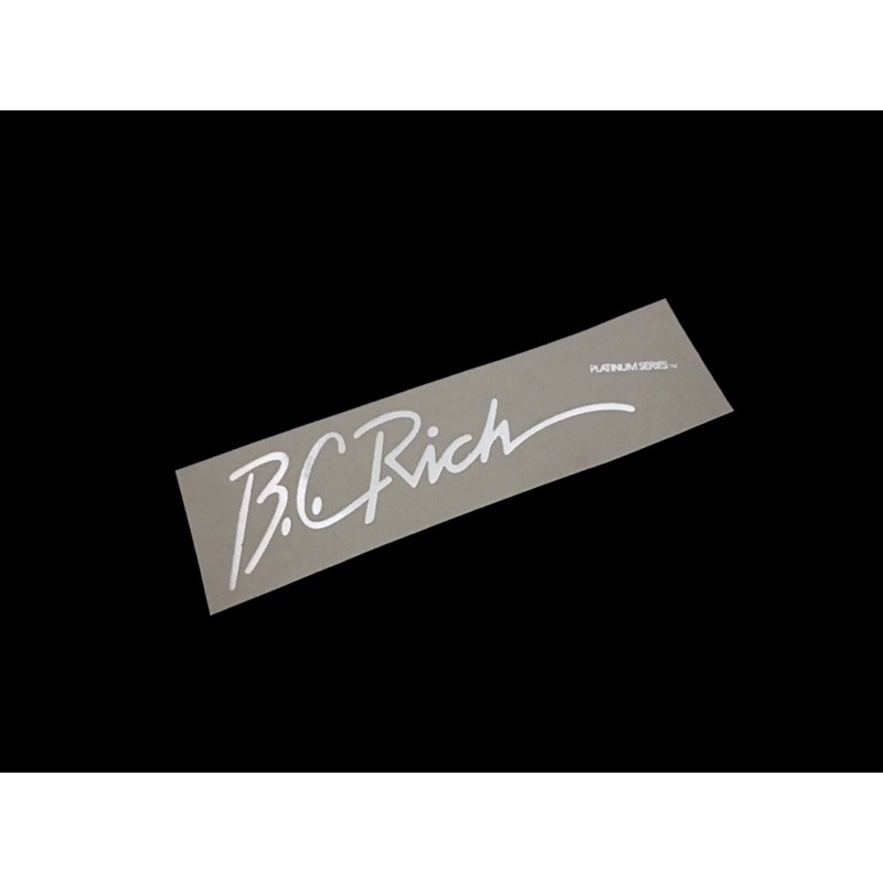 โลโก้หัวกีต้าร์ BC Rich Platinum Series 1980's [Silver Metallic]