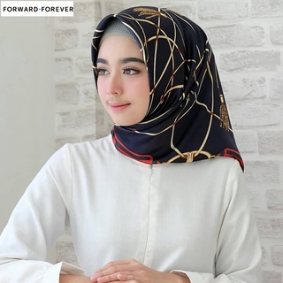 Fashion printed satin scarf Muslim headscarf M90105