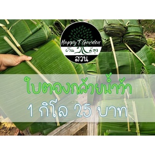 🍃ใบตองกล้วยน้ำว้า 1 กิโล 25 บาท❤️ปลอดสารพิษ🌿ตัดสด