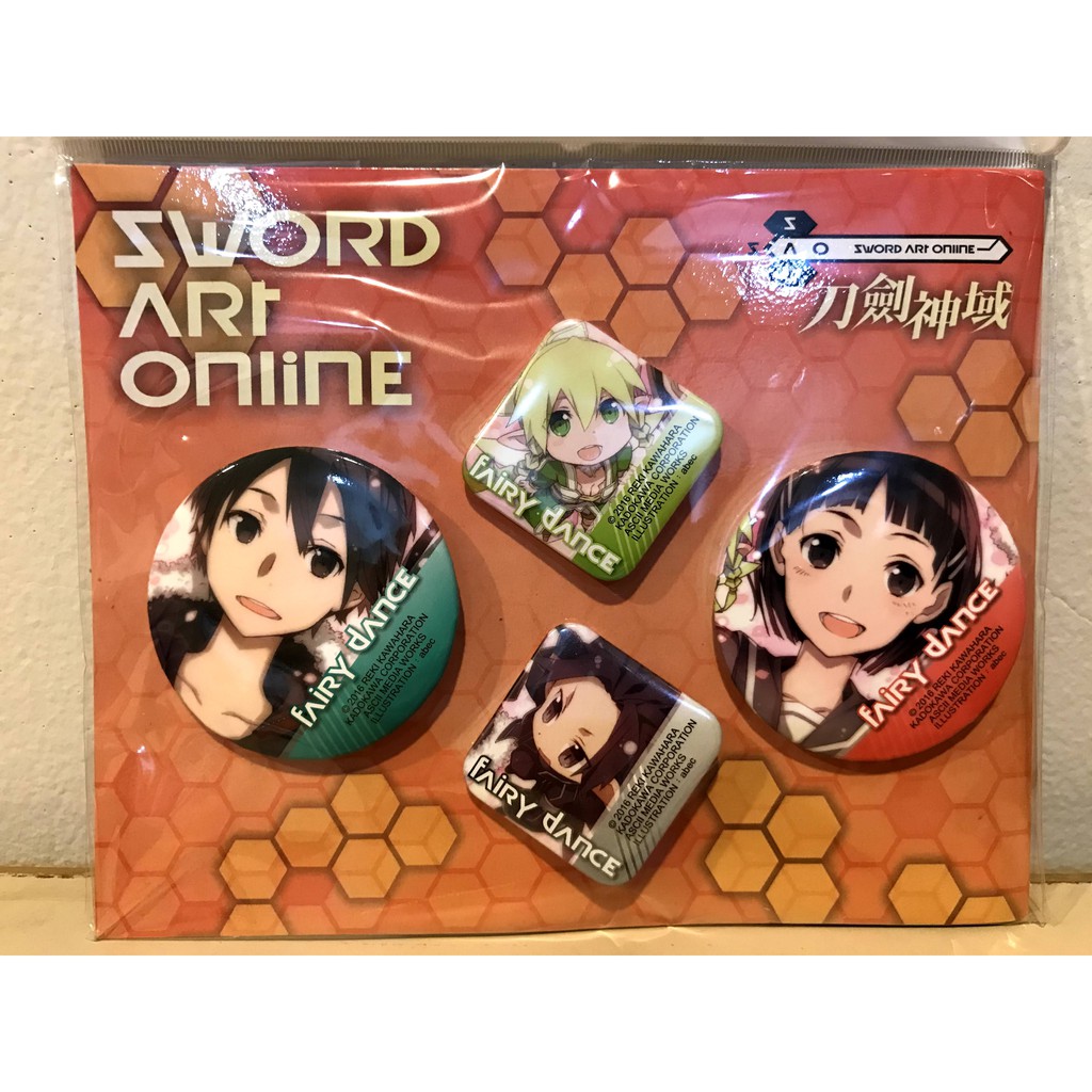 เข็มกลัด Sword Art Online Kirito และ Suguha