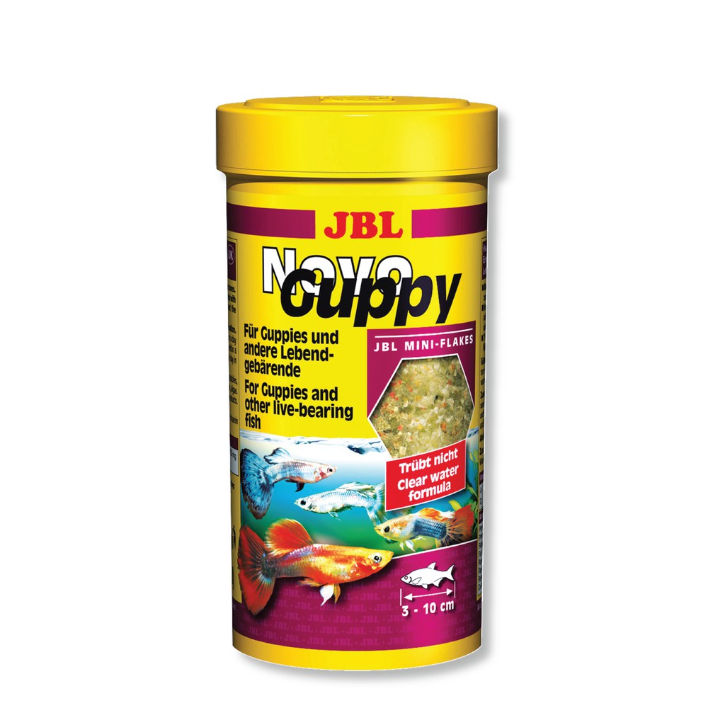 JBL Novo Guppy - อาหารปลาสำหรับปลาหางนกยูง (17g / 100ml)