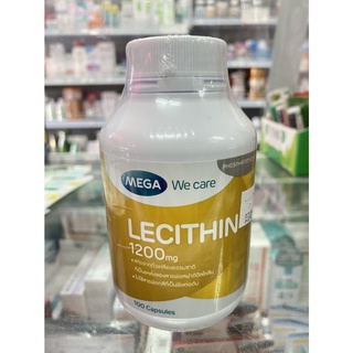 MEGA Lecithin 1200mg 100 แคปซูล เสริมสร้างความจำ ควบคุมระดับโคเลสเตอรอลได้