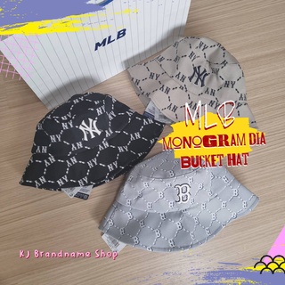 🤎 MLB Monogram Dia Bucket Hat หมวกปีก NY