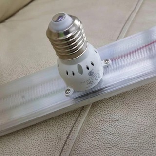 (เฉพาะหลอด) 9w หลอดไฟส่องสว่างสีขาว ขั้วเกลียว ทรงเหลี่ยม LED 9W (100W)