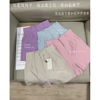 Sz SS-S-M KENNY BASIC SHORT 🪵🧵 กางเกงขาสั้นเอวสูงดีเทลแต่งด้วย กระเป๋าจริง2ข้าง ตัดเย็บจากช่างฝีมือระดับประเทศ  ☁️🤍