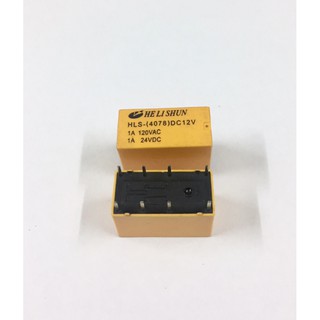 5ชิ้น รีเลย์ HLS- (4078) DC 12V 2คอนแทค 1A 120VAC / 1A 24VDC Relays 2 contracts ใหม่แท้คุณภาพดี อะไหล่อิเล็กทรอนิกส์