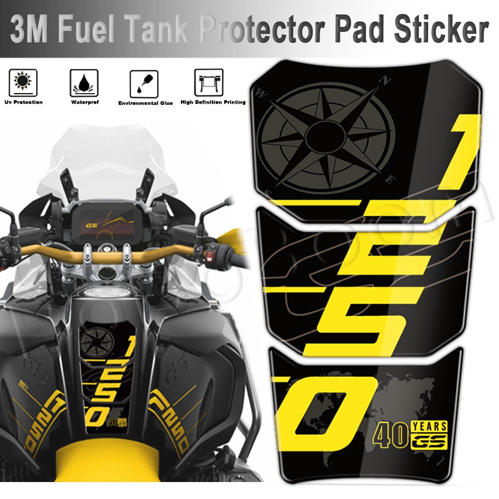 3M รถจักรยานยนต์การใช้ถัง Pad สติกเกอร์ 40 ปี GS Decal Motorrad อุปกรณ์เสริมสําหรับ BMW R1250GS R 12