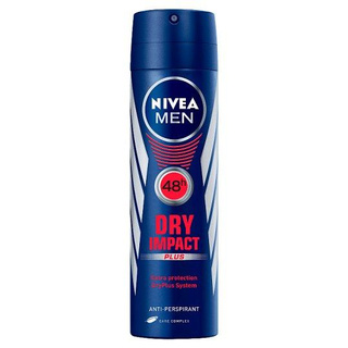 นีเวีย เมน ดราย อิมแพค สเปรย์เหงื่อและระงับกาย 150มล./Nivea Men Dry Impact Spray and Suspender 150 ml.