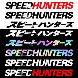 JDM สติ๊กเกอร์ติดรถยนต์  สติกเกอร์ไดคัท SPEEDHUNTERS แบบภาษาญี่ปุ่น   SPEED HUNTERS นักล่าความเร็วจ้า กันชน สติกเกอร์แต่งรถจักรยาน มอเตอร์ไซค์