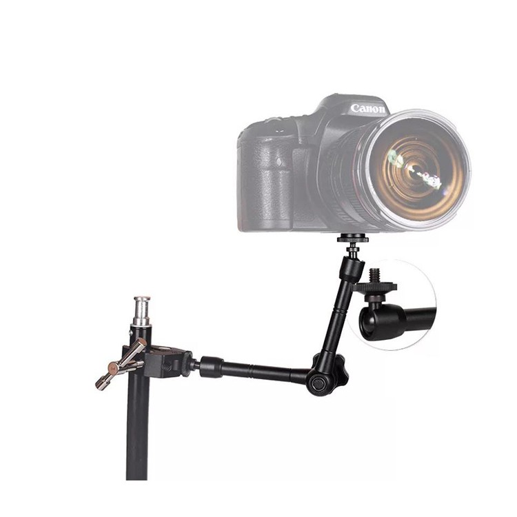 11นิ้วอย่างชัดเจนแขนเมจิก + ซูเปอร์หนีบปูคีมคลิปสำหรับกล้อง 11inch Articulating Magic Arm + Super Clamp Crab Plier Clip