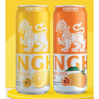 (แพ็ค 6 กระป๋อง) SINGHA สิงห์ เลมอนโซดากระป๋อง 330มล. รสชาติเปรี้ยวผสมผสานกับส้มยูซุที่ให้ความหอมสดชื่นไม่เหมือนใคร