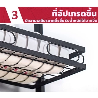 GSlife ชั้นวางจาน 2ชั้น 62/92/105/120ซม ค่รอบอ่างล้างจาน