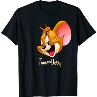 เสื้อยืดผ้าฝ้าย เสื้อยืดคอกลม แขนสั้น ผ้าฝ้าย 100% พิมพ์ลายการ์ตูน Tom and jerry Tom and jerry สไตล์คลาสสิก สําหรับผู้ชา