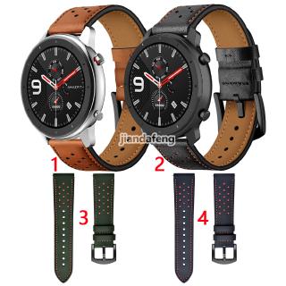 สายแฟชั่นสายหนังแท้สำหรับ Huami Amazfit GTR 42/47MM