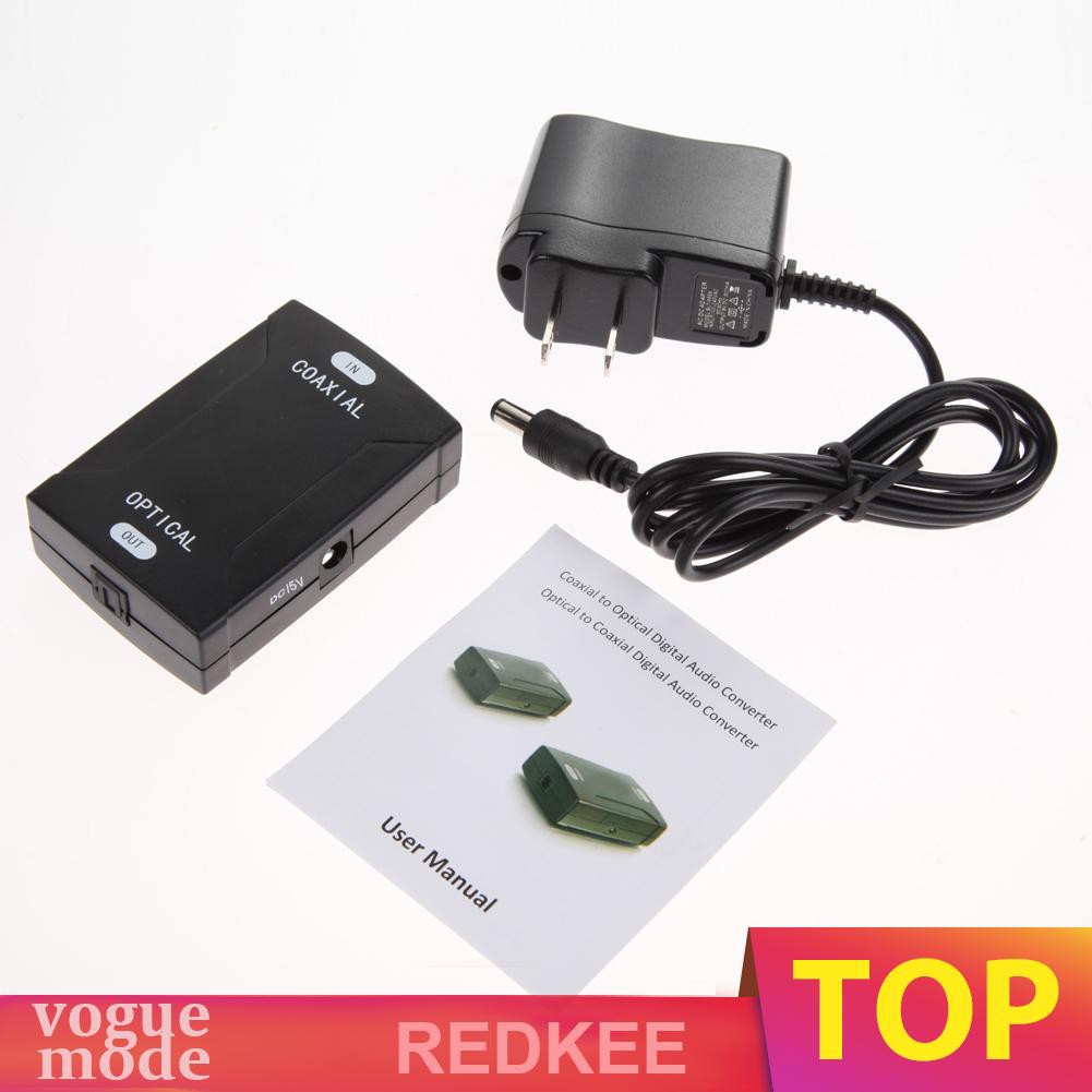 Redkee Coax Coaxial Rca Toslink Spdif อะแดปเตอร์แปลงเสียงดิจิตอล #7