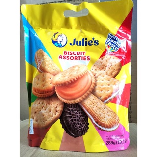 Biscuit Assorties Julie's จูลี่ส์ บิสกิตรวมรส จูลี่รวมรส ห่อใหญ่ 289 กรัม