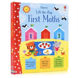 หนังสือ Usborne ภาษาอังกฤษ Lift-the-Flap first math(IOA)