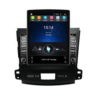 Tesla อุปกรณ์เสริม2 Din 9.7&amp;quot; Tesla Screen 4G Carlay Car Multimedia layer GS Navigator WIFI For Mitsubishi Outlander