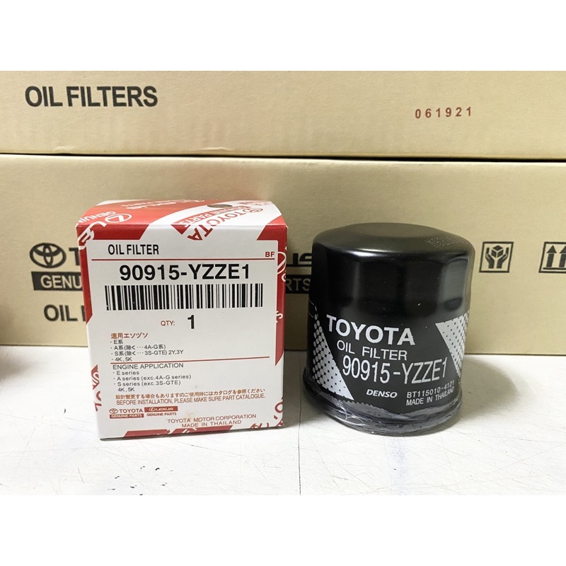 90915-YZZE1 กรองน้ำมันเครื่องโตโยต้า(OEM) TOYOTA 16v COROLLA, ALTIS, VIOS, SOLUNA, YARIS, CORONA, AV