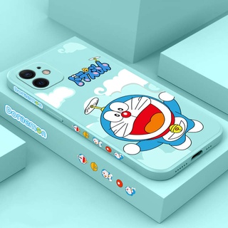 เคสไอโฟน11 13promax โดเรม่อน ปลอกซิลิโคนลาย สําหรับ เคส Apple IPhone13 6 6S 6SPlus 6Plus SE2020 7 7Plus 8 8Plus 8+ X XS XR XSmax 11 11Pro 11ProMax 12 12PRO 12PROMAX ซิลิโคนนิ่มขอบตรง เคสไอโฟน7พลัส เคสโทรศัพท์มือถือ ลายการ์ตูน เเฟชั่น สำหรับ