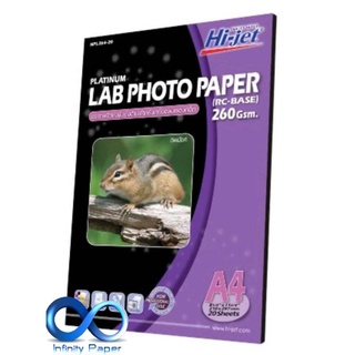 กระดาษโฟโต้กึ่งมันกึ่งด้าน Photo Lab 260g. A4/20แผ่น NPL264-20
