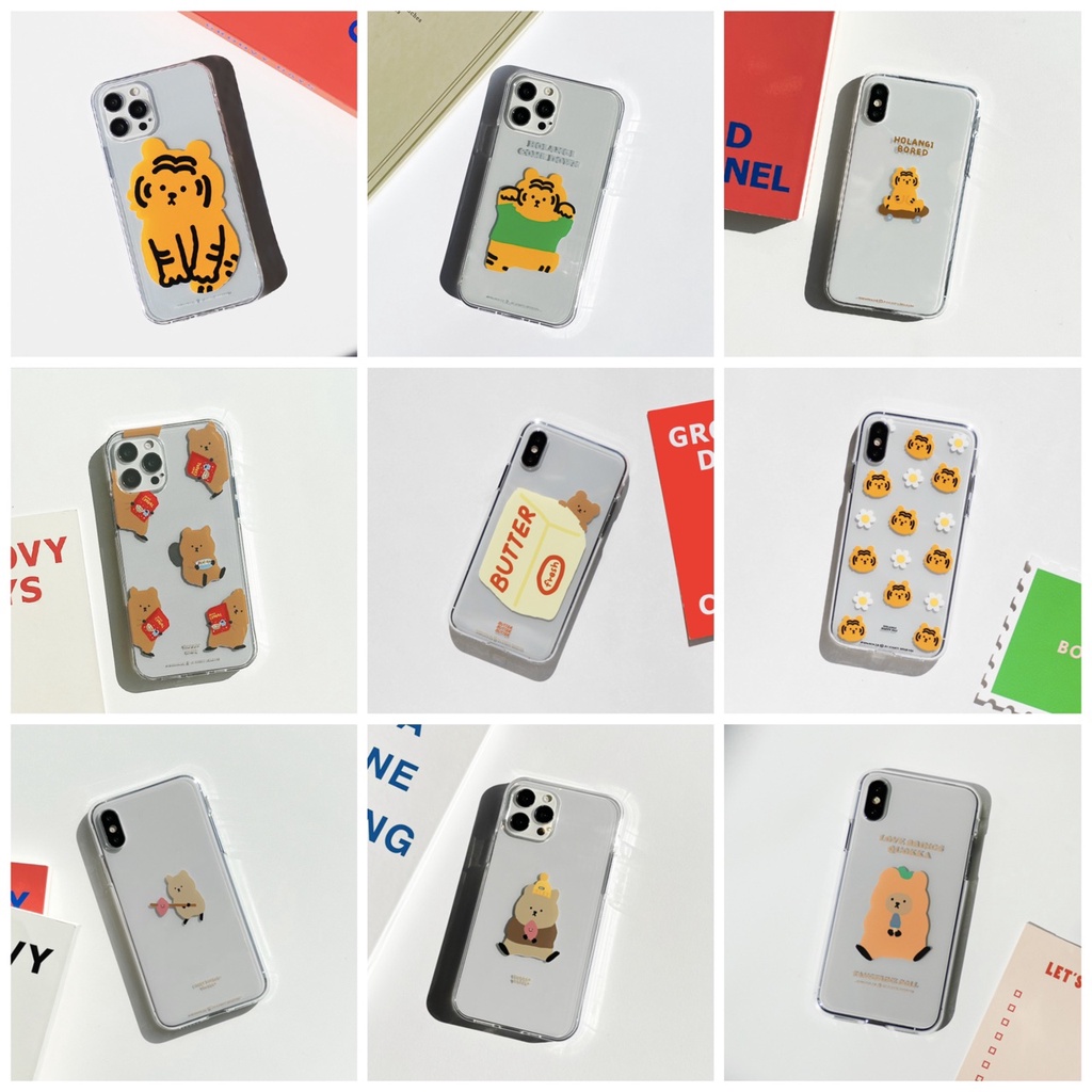 🇰🇷[ Galaxy 22 Korean Phone Jelly Case ] 9 Cute Design Collection Casing Slim Light Made in Korea Momo 22Ultra 22+