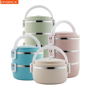 RYBACK ปิ่นโตใส่อาหาร ปิ่นโต4ชั้น พกพาสะดวก ปิ่นโต ปิ่นโตสแต…