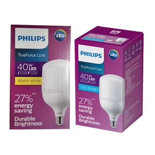 [PHILIPS] หลอดไฟ หลอดแอลอีดี PHILIPS LED bulb ขนาด 40W Durable Brightness รุ่น TrueForce Core Gen3 E27