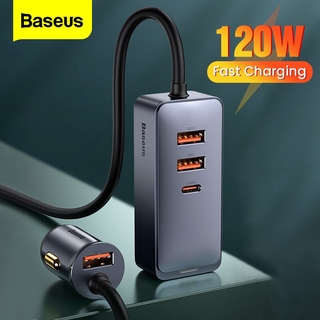 Baseus อุปกรณ์ชาร์จ 120 W 4 . 0 Qc3 . 0 Usb Type C สําหรับ Iphone 12 11 Xiaomi Samsung Macbook แล็ปท็อป