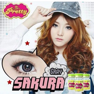 คอนเเทคเลนส์  สี Sakura gray