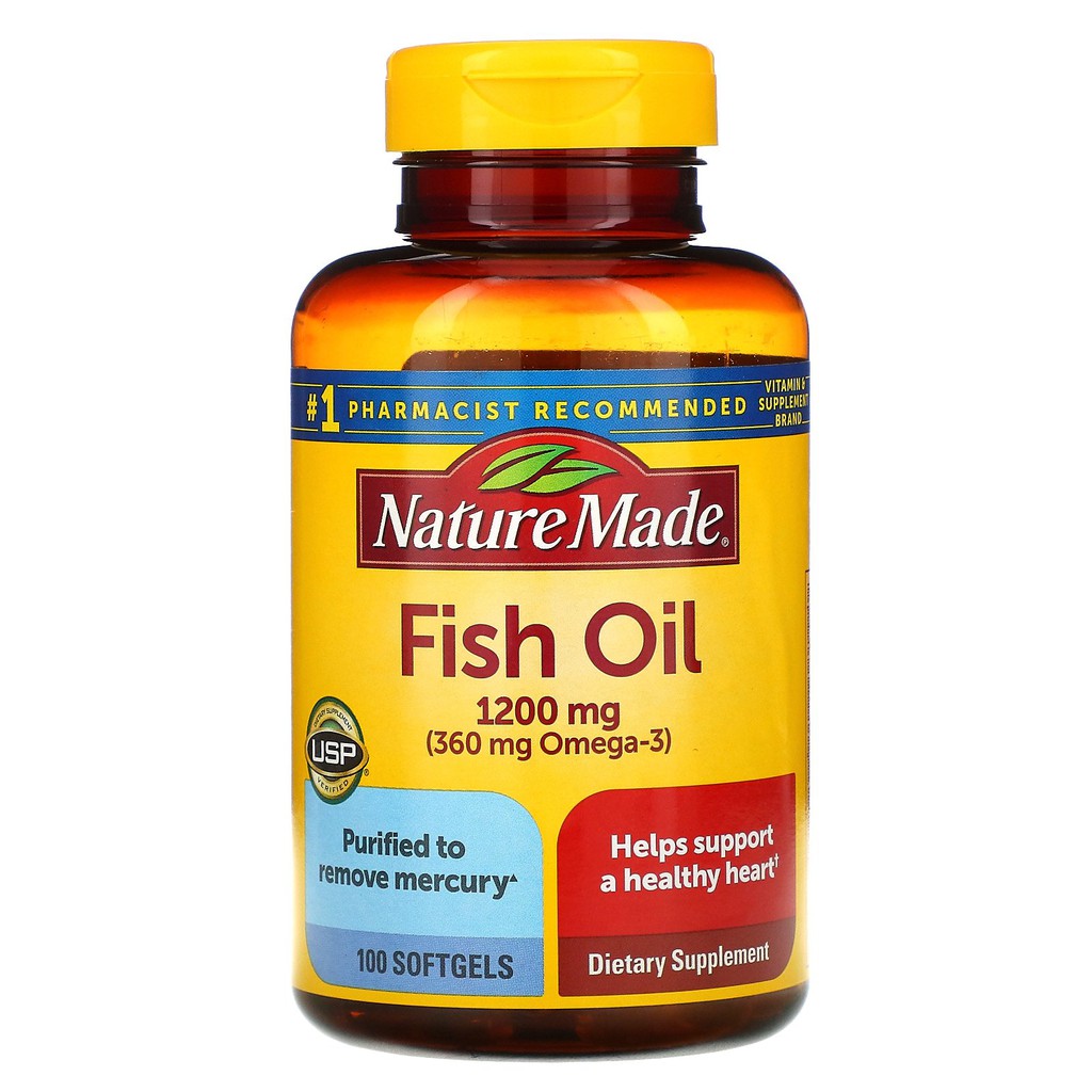 nature made fish oil 1200mg 200 softgels