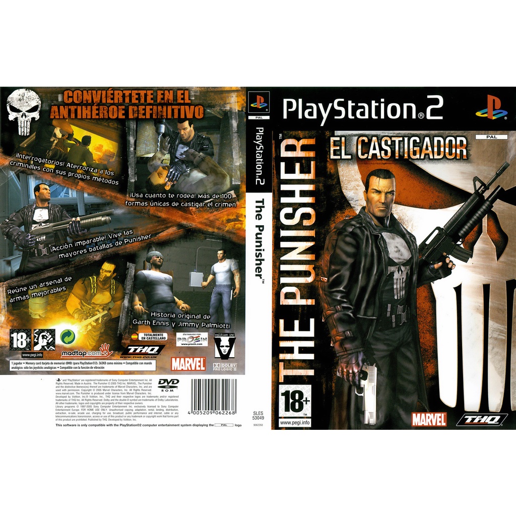 แผ่นเกมส์ PS2 The Punisher   คุณภาพ ส่งไว (DVD)