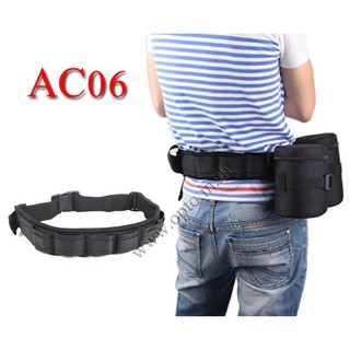 AC06 Lens Flash Belt Eirmai เข็มขัดใส่เลนส์ แฟลช กระเป๋าเก็บเม็มและแบตเตอรี่