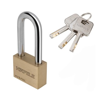 กุญแจลูกปืน HAFELE 482.01.985 50 มม. สีทองเหลืองHAFELE 50 mm. 482.01.985 Brass PADLOCK