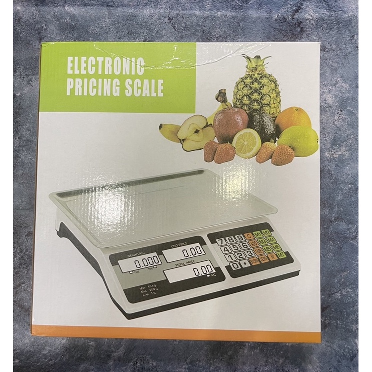 เครื่องชั่ง เครื่องชั่งน้ำหนักดิจิตอลอาหาร กิโลชั่งน้ำหนัก ที่ชั่งอาหาร แบบคำนวณราคา ชั่งได้สูงสุด 40kg 40KG 40 - รูปที่ 3