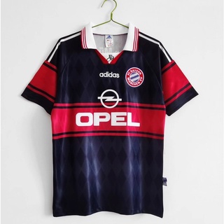 เสื้อกีฬาแขนสั้น ลายทีมชาติฟุตบอล Bayern 1997 99 ชุดเหย้า AAA คุณภาพสูง สไตล์เรโทร