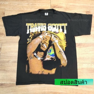 TRAVIS SCOTT TOUR RAPPER HIPHOP เสื้อวง เสื้อทัวร์ เสื้อฮิปฮอป ผ้าฟอก