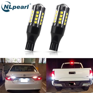 Nlpearl หลอดไฟสัญญาณ T15 LED W16W 921 912 LED 3030 2 ชิ้นสําหรับจอดรถยนต์