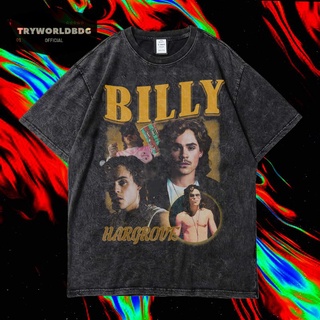 เสื้อยืดผ้าฝ้าย เสื้อยืด พิมพ์ลาย Billy HARGROVE OVERSIZED TRYWORLDBDG OFFICIAL | เสื้อยืด ซักได้ | หินล้างทําความสะอาด