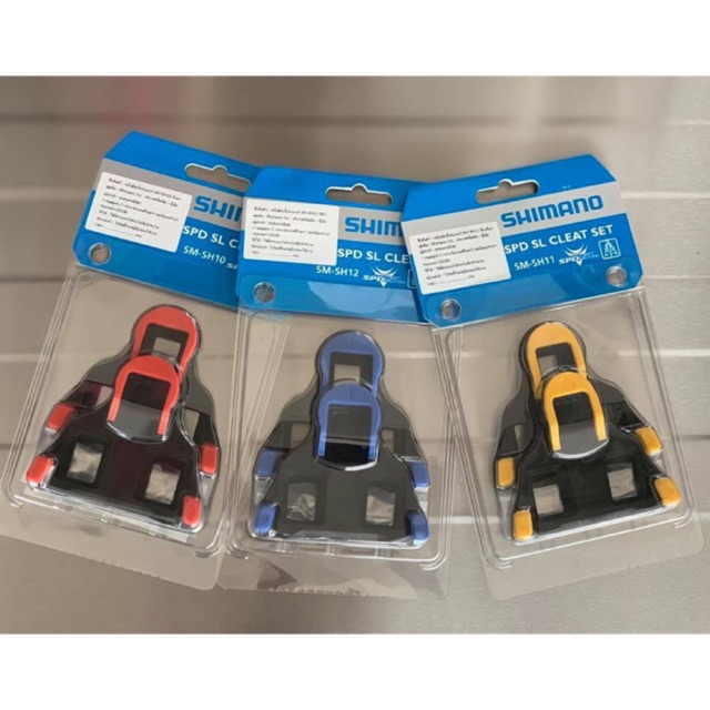 คลีท Shimano SPD-SL Cleat Set SM-SH10/11/12 ของแท้100% ประกันศูนย์ไทย คลีทเสือหมอบ