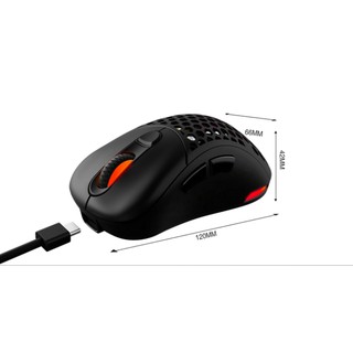 InfinityOne Pro 2.4G Wireless Gaming mouse Lightweight สายอ่อน PMW3335 sensor 16000DPI 1000Hz reporting rate