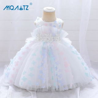 Mqatz ชุดเดรสเจ้าหญิง แต่งลูกไม้ หลากสี สําหรับเด็กผู้หญิง 1st L2030XZ