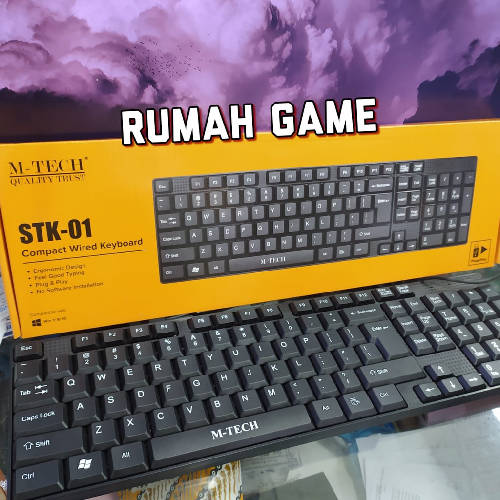 M-TECH STK-01 คีย์บอร์ด USB - M-tech STK-01 Standard USB PC / แล็ปท็อป / แป้นพิมพ์คอมพิวเตอร์